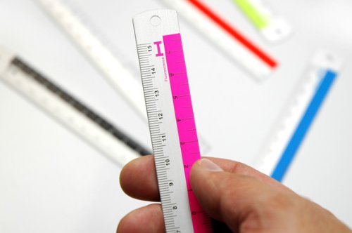 【HIGHTIDE】ハイタイド 15cmアルミ定規 DP3378ホワイト