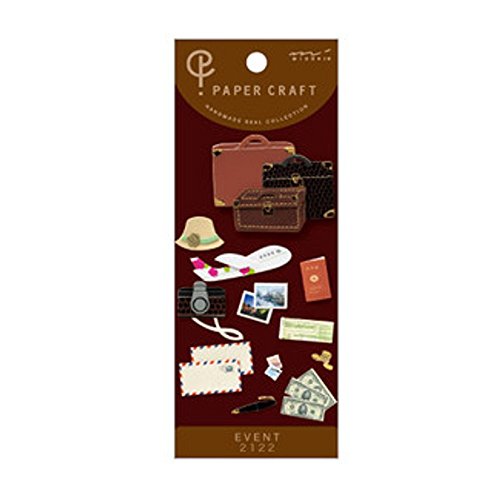 ミドリ PC シール2122 旅行柄 A 82122006